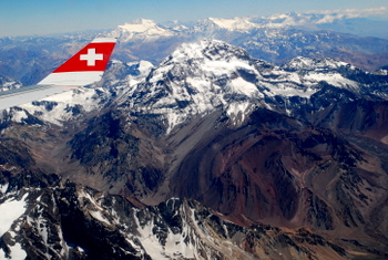 Aconcagua, Anflug auf Santiago (2009)