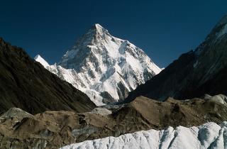 K2 (8.611m), von Concordia aus gesehen