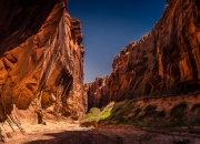 Buckskin Gulch, eine der weiten Passagen