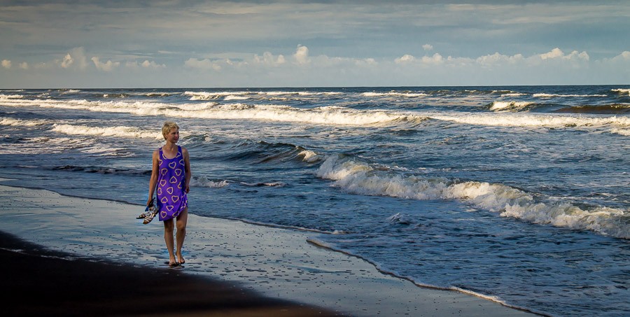 Am Strand von Tortuguero